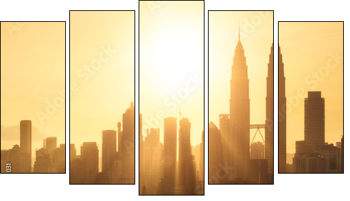 Kuala Lumpur, Malaisie  - Obraz pięcioczęściowy, Pentaptyk
