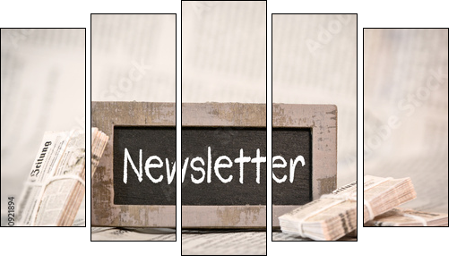 newsletter  - Obraz pięcioczęściowy, Pentaptyk