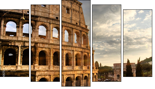 Koloseum – rzymskie wakacje non stop
 - Obraz pięcioczęściowy, Pentaptyk