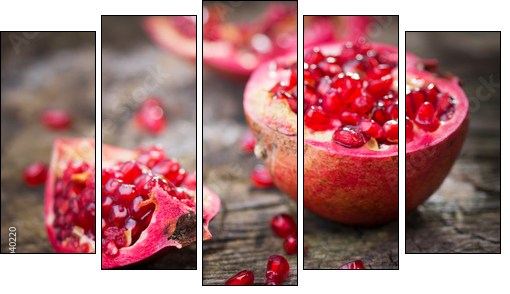 Pomegranate  - Obraz pięcioczęściowy, Pentaptyk