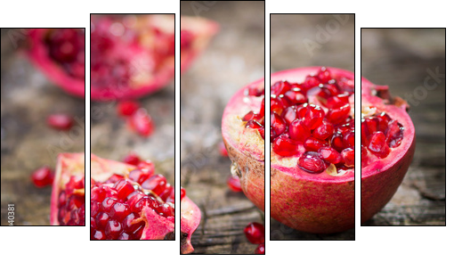 Pomegranate  - Obraz pięcioczęściowy, Pentaptyk
