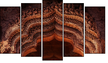 Old temple in India  - Obraz pięcioczęściowy, Pentaptyk