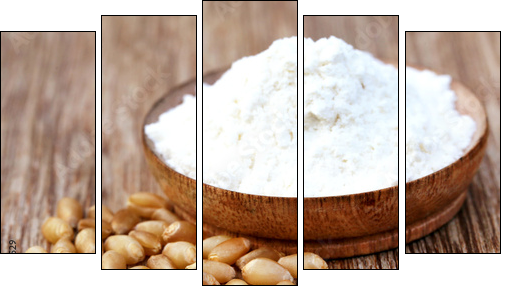 Wheat and flour  - Obraz pięcioczęściowy, Pentaptyk