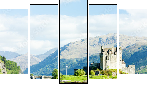 Eilean Donan Castle, Loch Duich, Scotland  - Obraz pięcioczęściowy, Pentaptyk