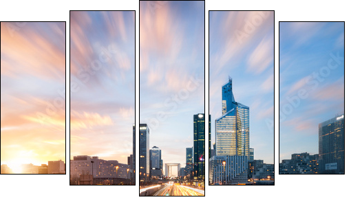 La DÃ©fense Paris  - Obraz pięcioczęściowy, Pentaptyk