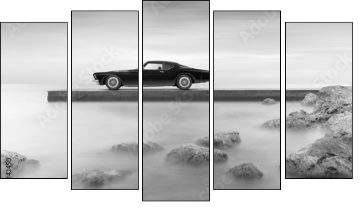 Buick Riviera 1972  - Obraz pięcioczęściowy, Pentaptyk