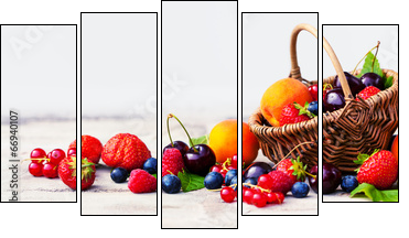 Berries  - Obraz pięcioczęściowy, Pentaptyk