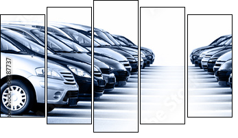 Fahrzeuge Autobanner  - Obraz pięcioczęściowy, Pentaptyk