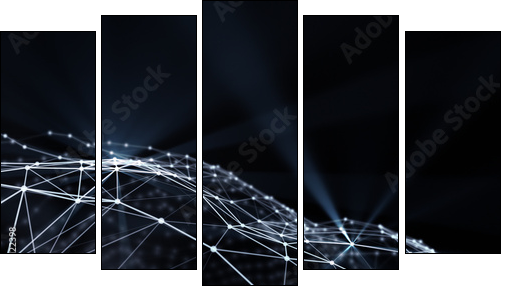Global network  - Obraz pięcioczęściowy, Pentaptyk