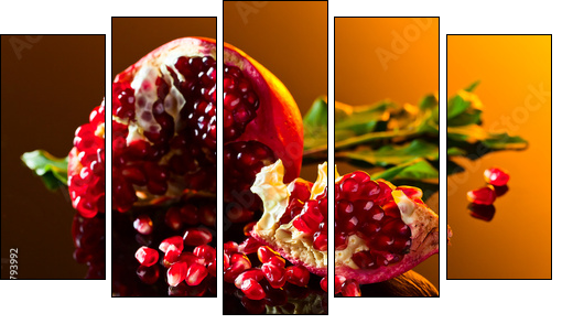 pomegranate  - Obraz pięcioczęściowy, Pentaptyk