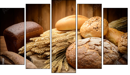 The Bread  - Obraz pięcioczęściowy, Pentaptyk