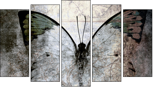Motyl (jak) malowany – piękno w stylu grunge
 - Obraz pięcioczęściowy, Pentaptyk