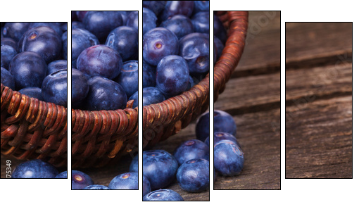 Heidelbeeren, Blaubeeren  - Obraz pięcioczęściowy, Pentaptyk