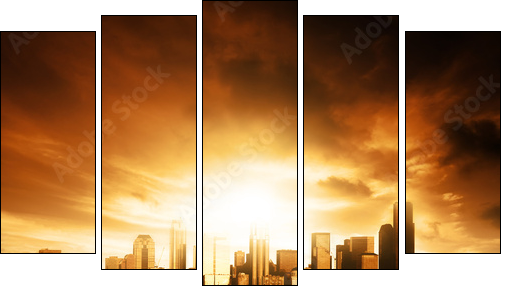 Miejskie przesilenie – panorama
 - Obraz pięcioczęściowy, Pentaptyk