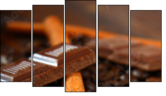 Gorzka czekolada z cynamonem
 - Obraz pięcioczęściowy, Pentaptyk