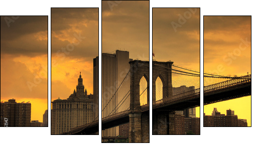Brooklyn – most zachodzącego słońca
 - Obraz pięcioczęściowy, Pentaptyk