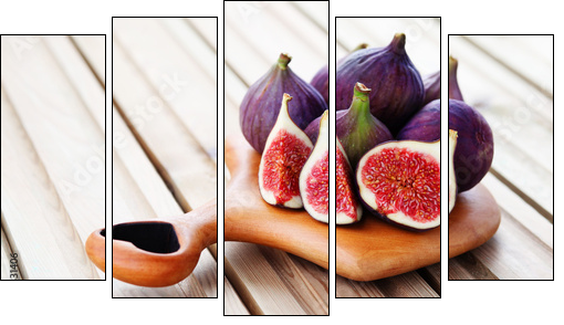fresh figs - Obraz pięcioczęściowy, Pentaptyk