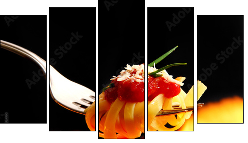 Spaghetti – włoskie smaki w Twojej jadalni
 - Obraz pięcioczęściowy, Pentaptyk