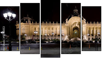 Pałacyk Petit Palais nocą- Paryż
 - Obraz pięcioczęściowy, Pentaptyk