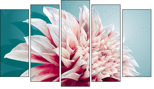 Dahlia - Obraz pięcioczęściowy, Pentaptyk
