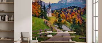 Malownicza-jesien-w-gorach-krajobrazy-fototapety-demur