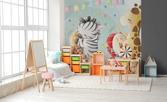 Zabawa-na-pierwszym-planie-dla-dzieci-fototapety-demur