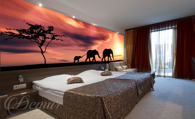 Afrykanskie-slonie-do-sypialni-fototapety-demur