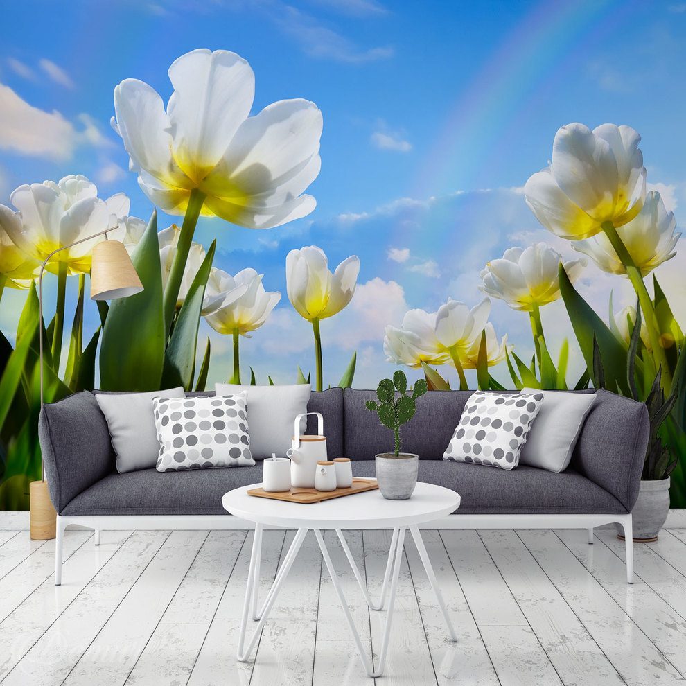 Tulipanowe-krolestwo-kolorow-kwiaty-fototapety-demur