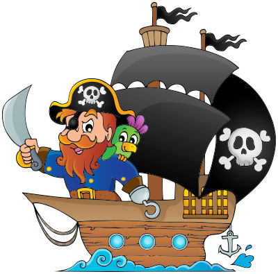 Morski pirat na statku