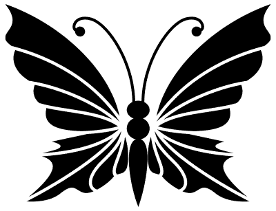 Motyli ogród - Naklejka